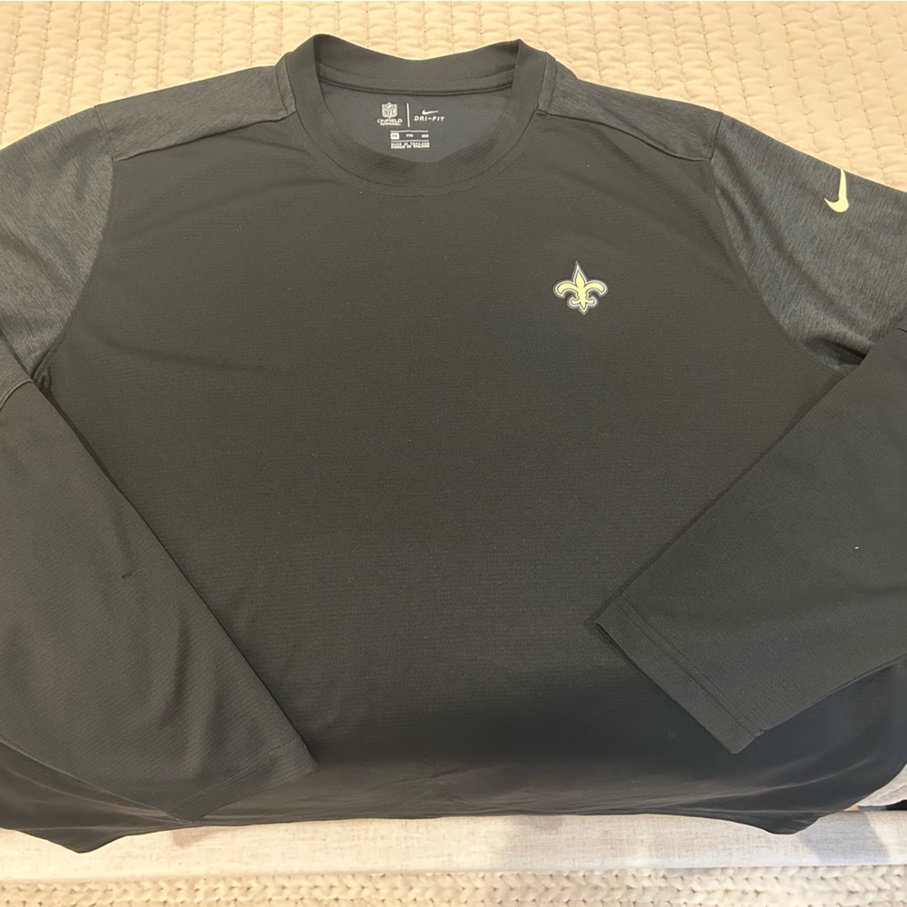 Saints NFL Nike Black Dri-Fit T-Shirt Size XXL